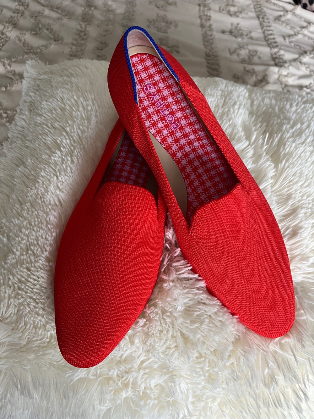 Rothy’s The Almond Loafer Red NWOT. 10.5
